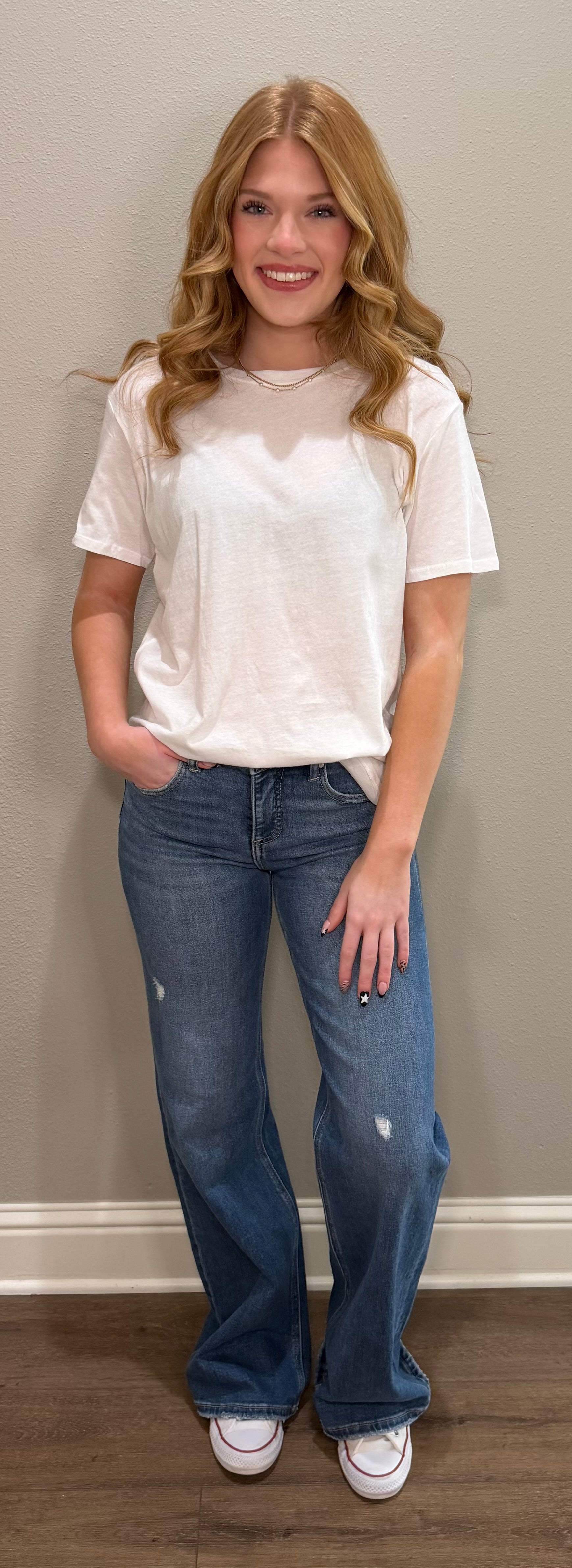 Basic Cotton Short Sleeve Boyfriend Tee - 9 COLORS