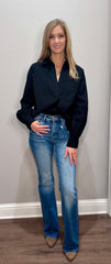 Collared Layering Top w/ Fabulous Details - 2 COLORS