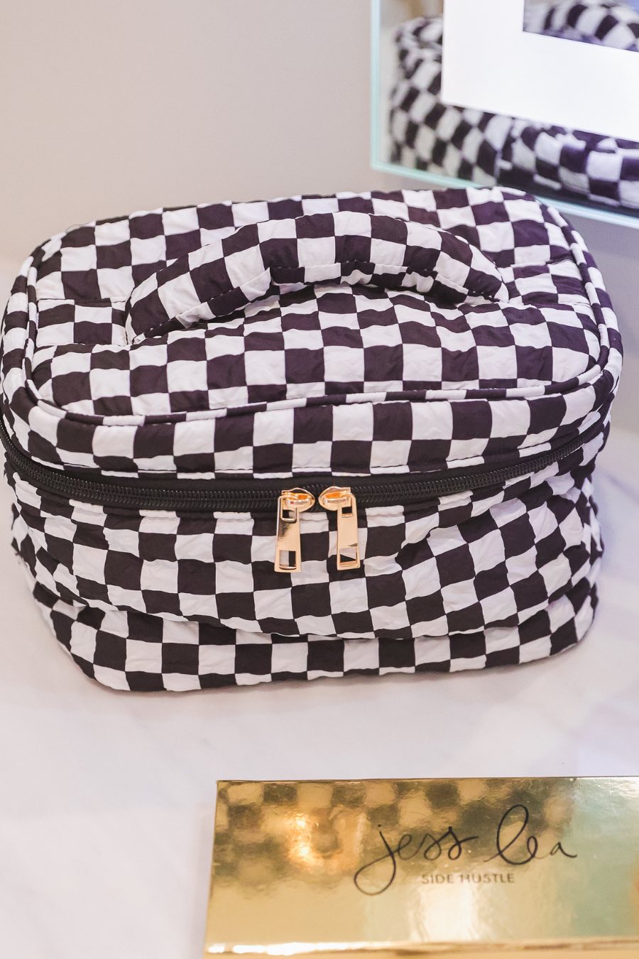 Checker Jetsetter Cosmetic Bag