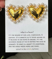 What is a Heart Earrings - GOLD & SILVER