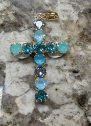 Crystal Cross Charm - 7 COLOR WAYS