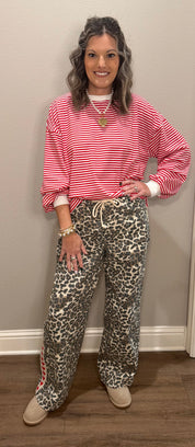 Oversized Striped Long Sleeve Pullover Top - 3 COLORS!