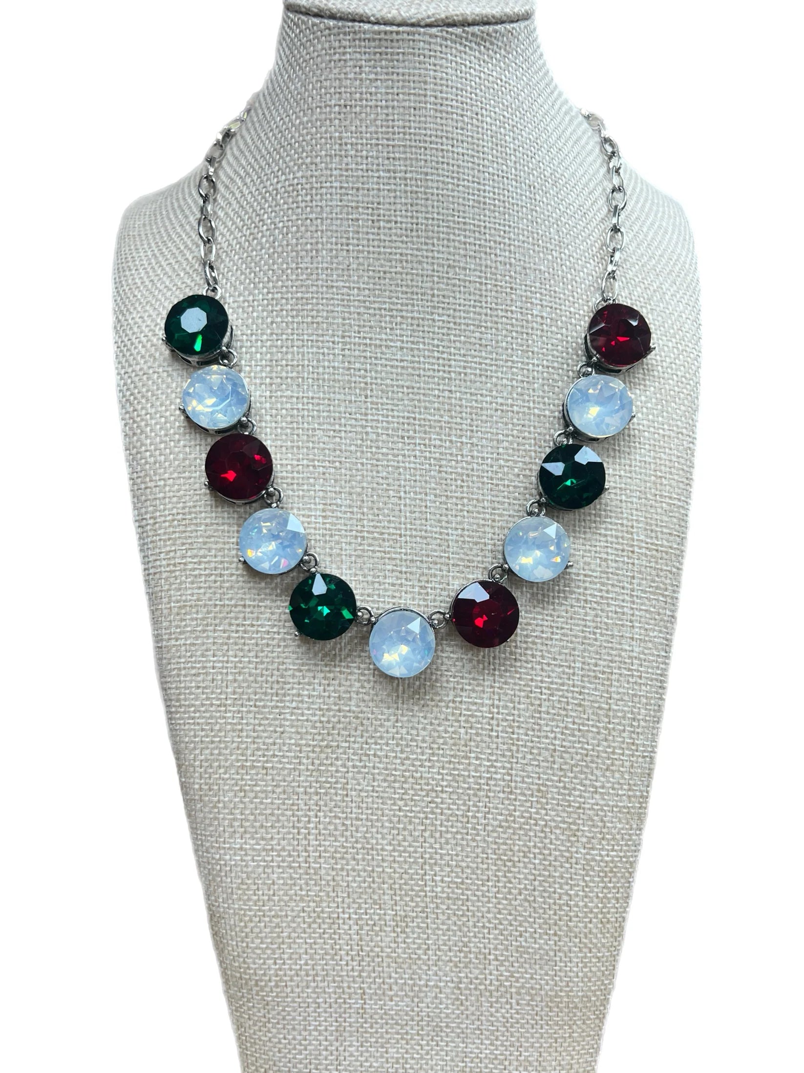 Holly Jolly Crystal Necklace