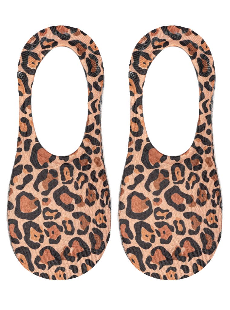 No-Show Socks - Leopard Print