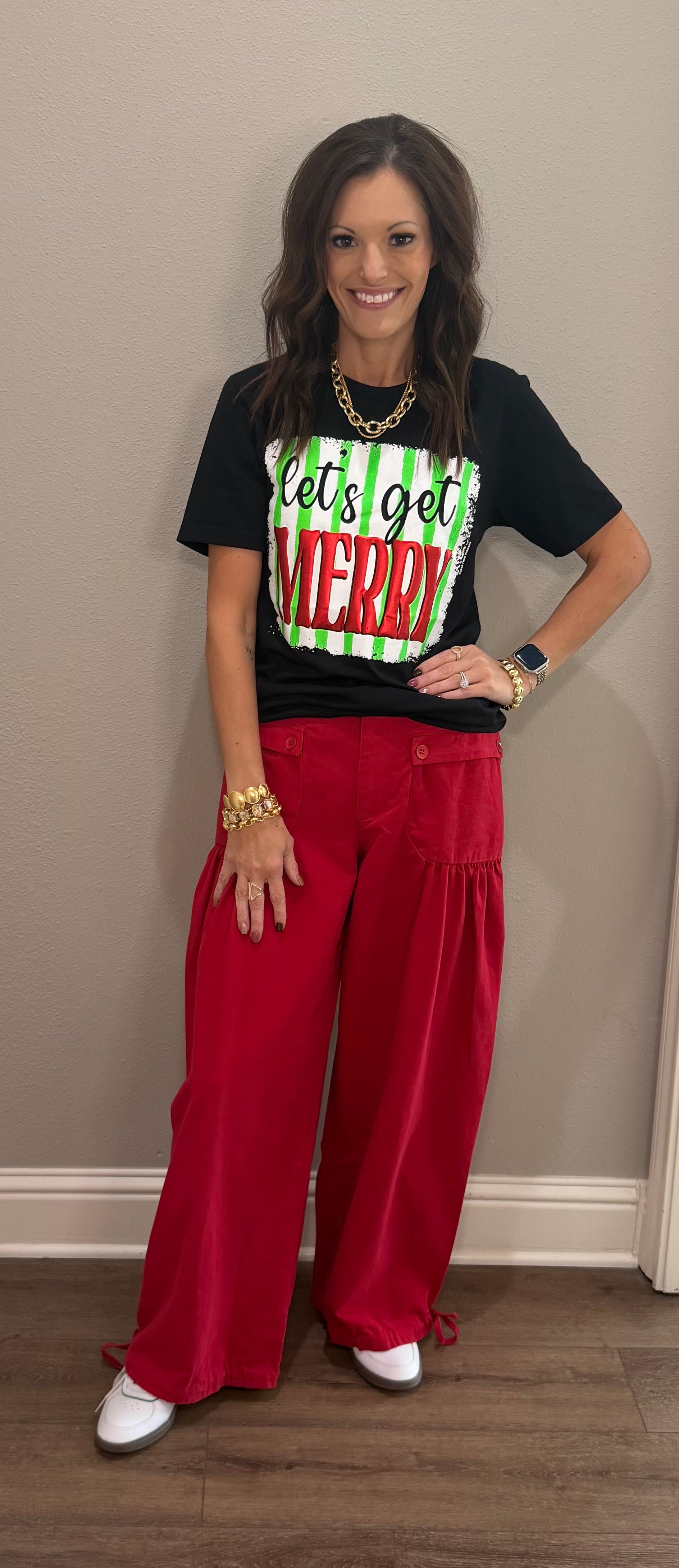 Red Bubble Pants