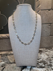 Gold Crystal Necklace - Magnetic Closure