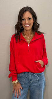 Scuba 1/2 Zip Pullover w/ Kangaroo Pocket -5 COLORS