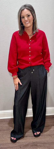 Black Wide Leg Dress Pant