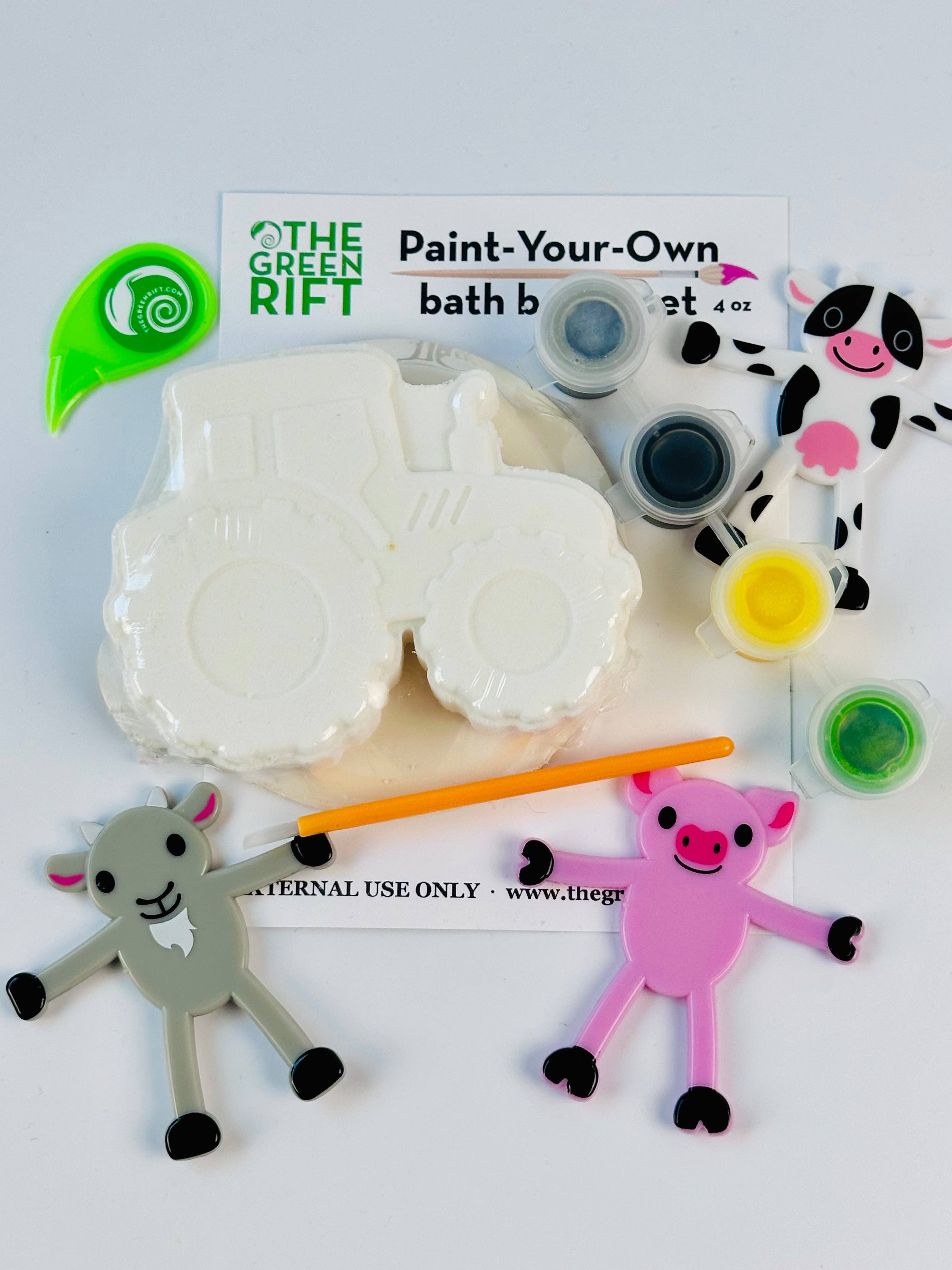 Tractor Paint-Your-Own Bath Bomb