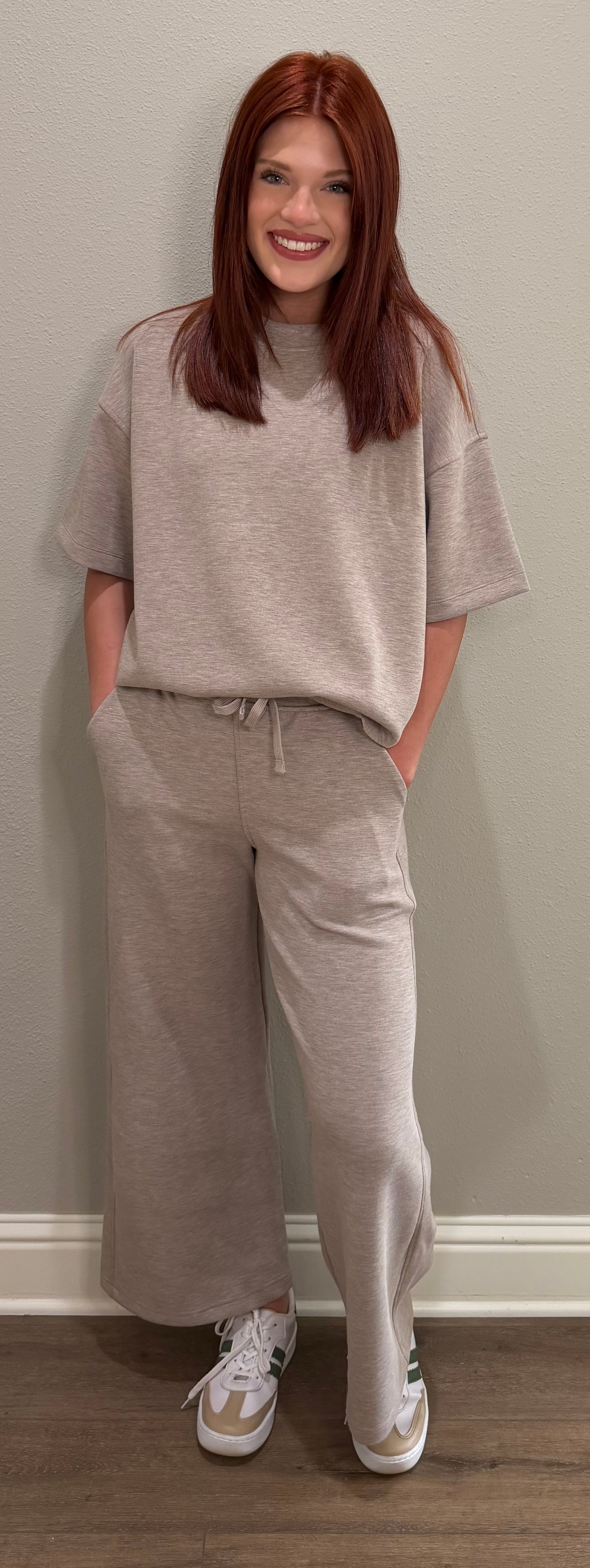 Heather Taupe Modal Scuba Lounge Set
