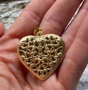 2 Sided Heart Pendant Charm