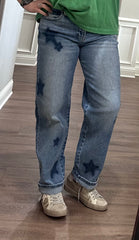 Risen Star Boyfriend Jeans w/ Cuff