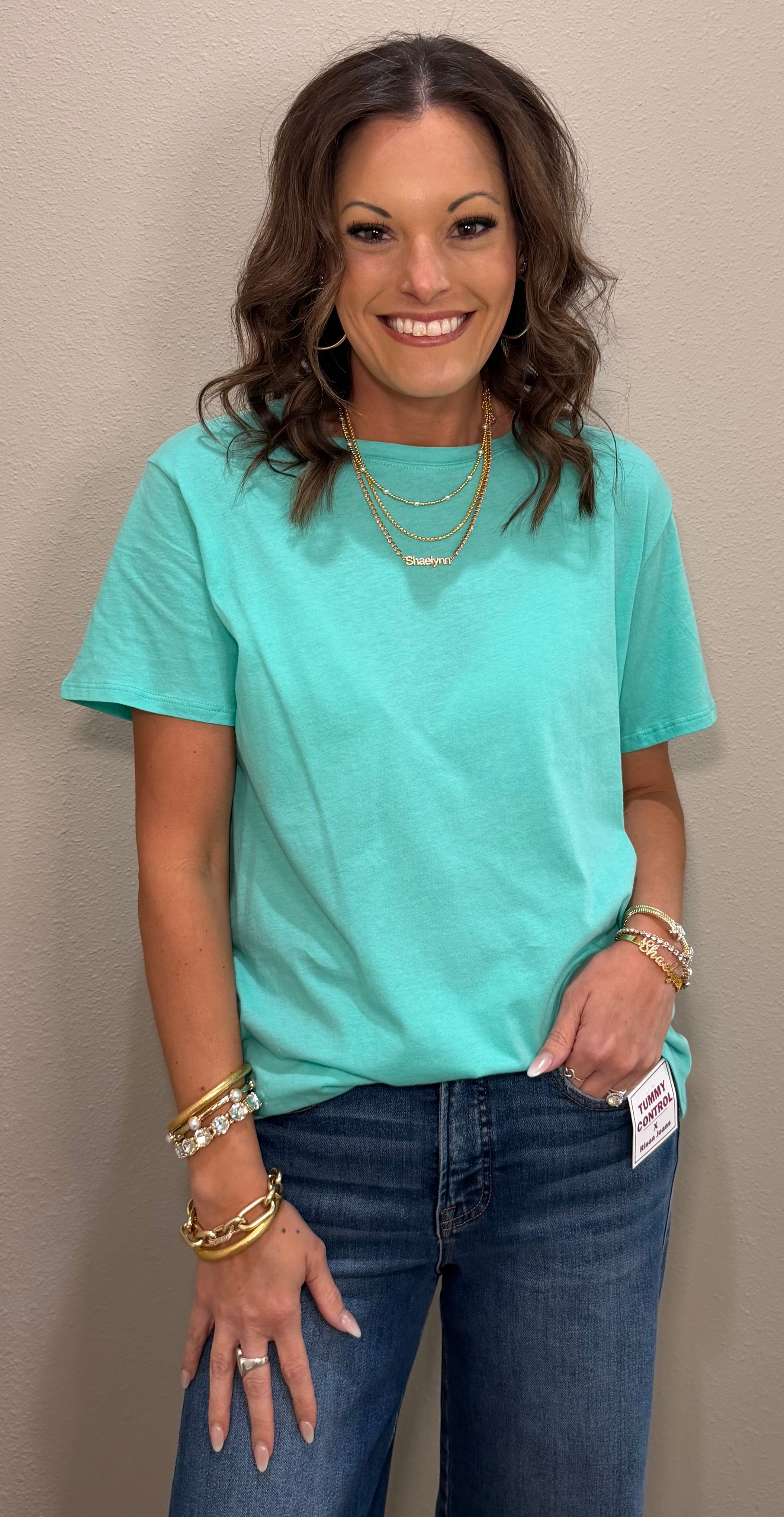 Basic Cotton Short Sleeve Boyfriend Tee - 9 COLORS