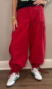 Red Bubble Pants