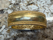 Thick Gold Cuffed Bracelet