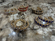 Rhinestone Hoop Earrings