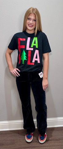 Fa La La Short Sleeve Tee