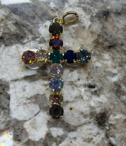 Crystal Cross Charm - 7 COLOR WAYS