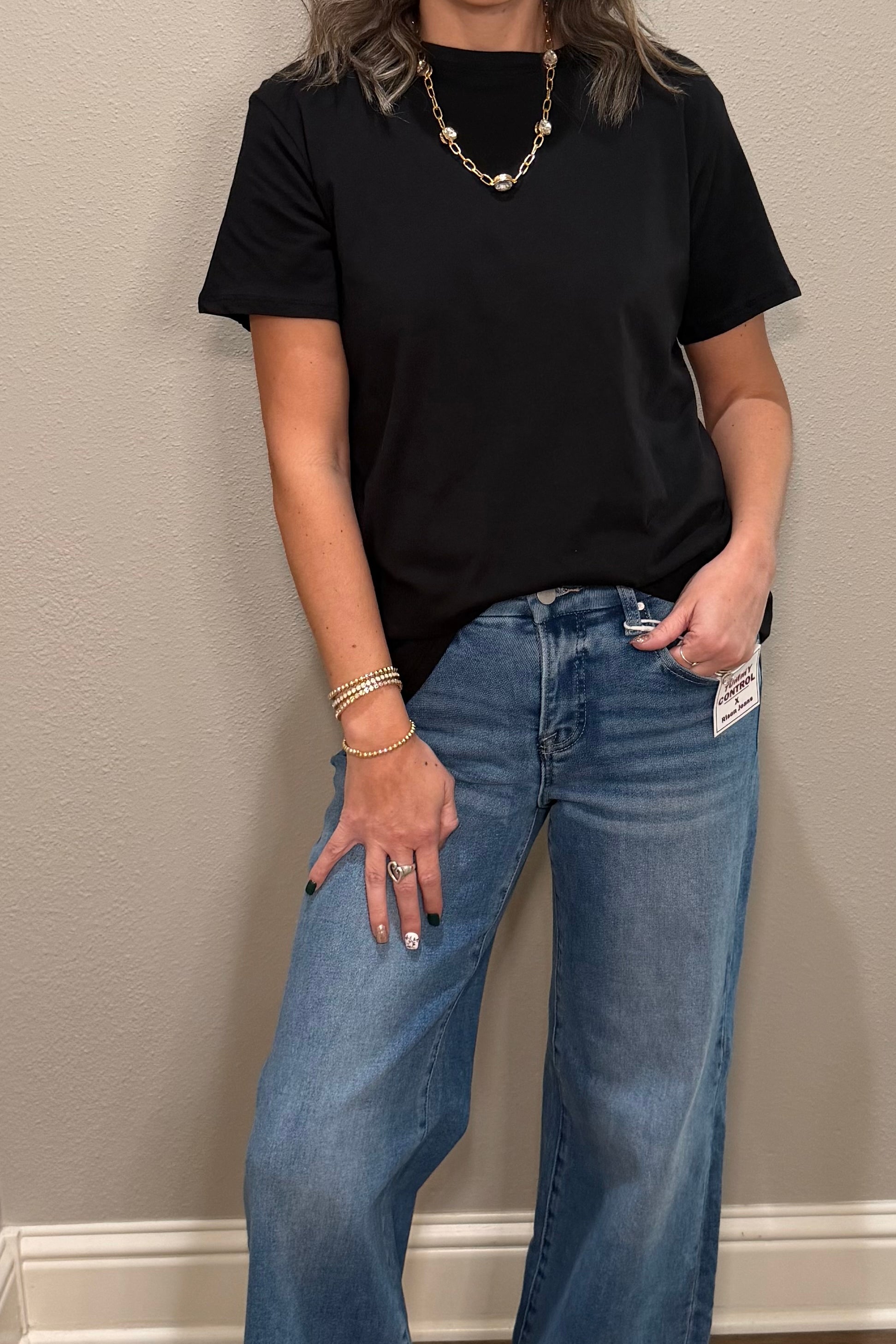 Basic Cotton Short Sleeve Boyfriend Tee - 9 COLORS