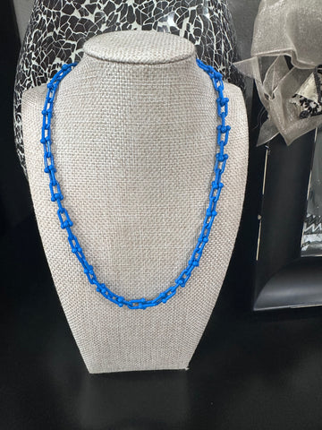 Satellite Paperclip Chain Necklace w/ Magnetic Closure - MULTIPLE COLORS