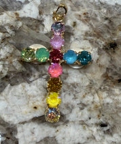 Crystal Cross Charm - 7 COLOR WAYS
