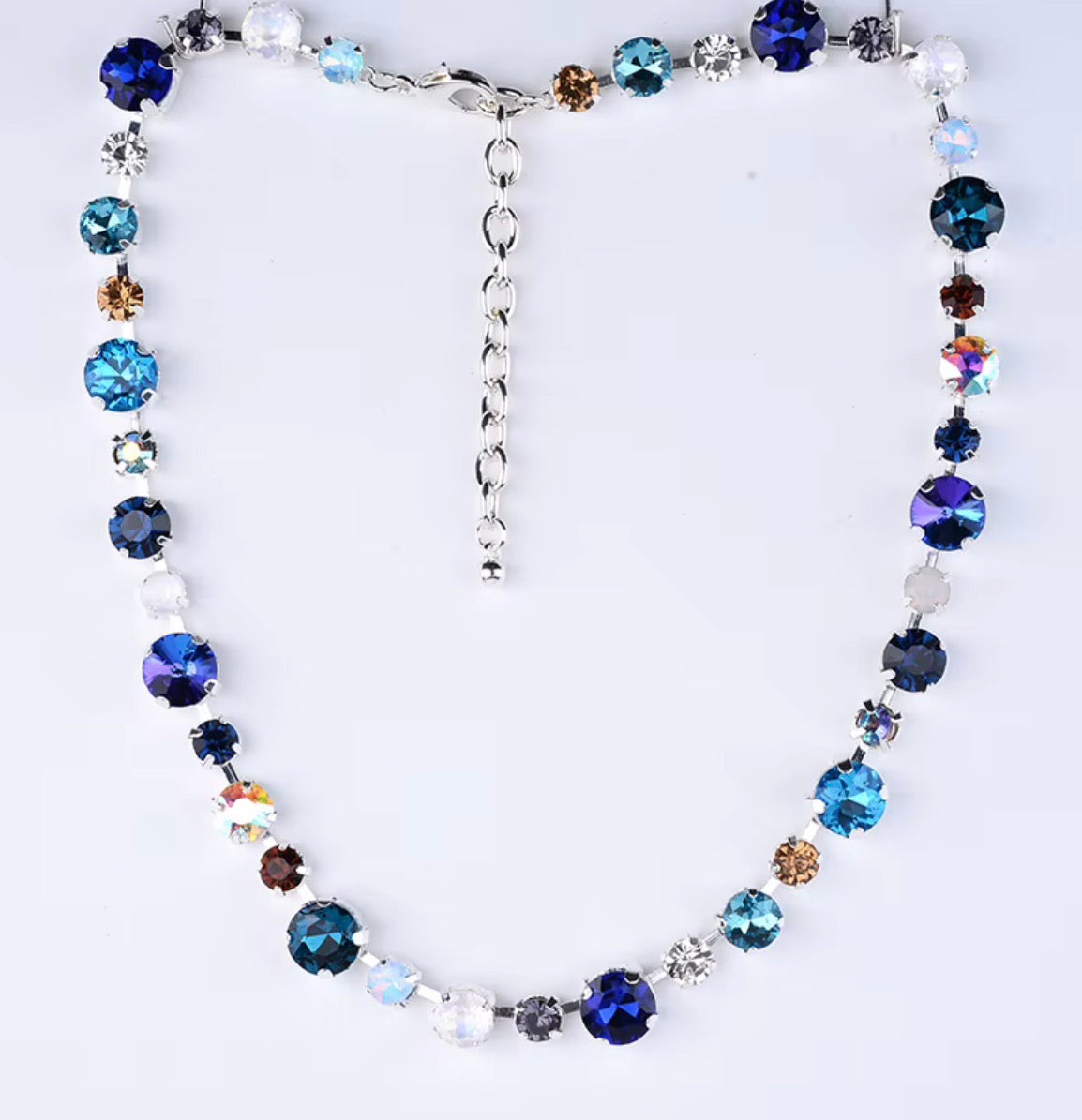 Blue Multi Colored Bracelet in Gold