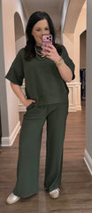 Ribbed Short Sleeve Lounge Set - 6 COLORS!