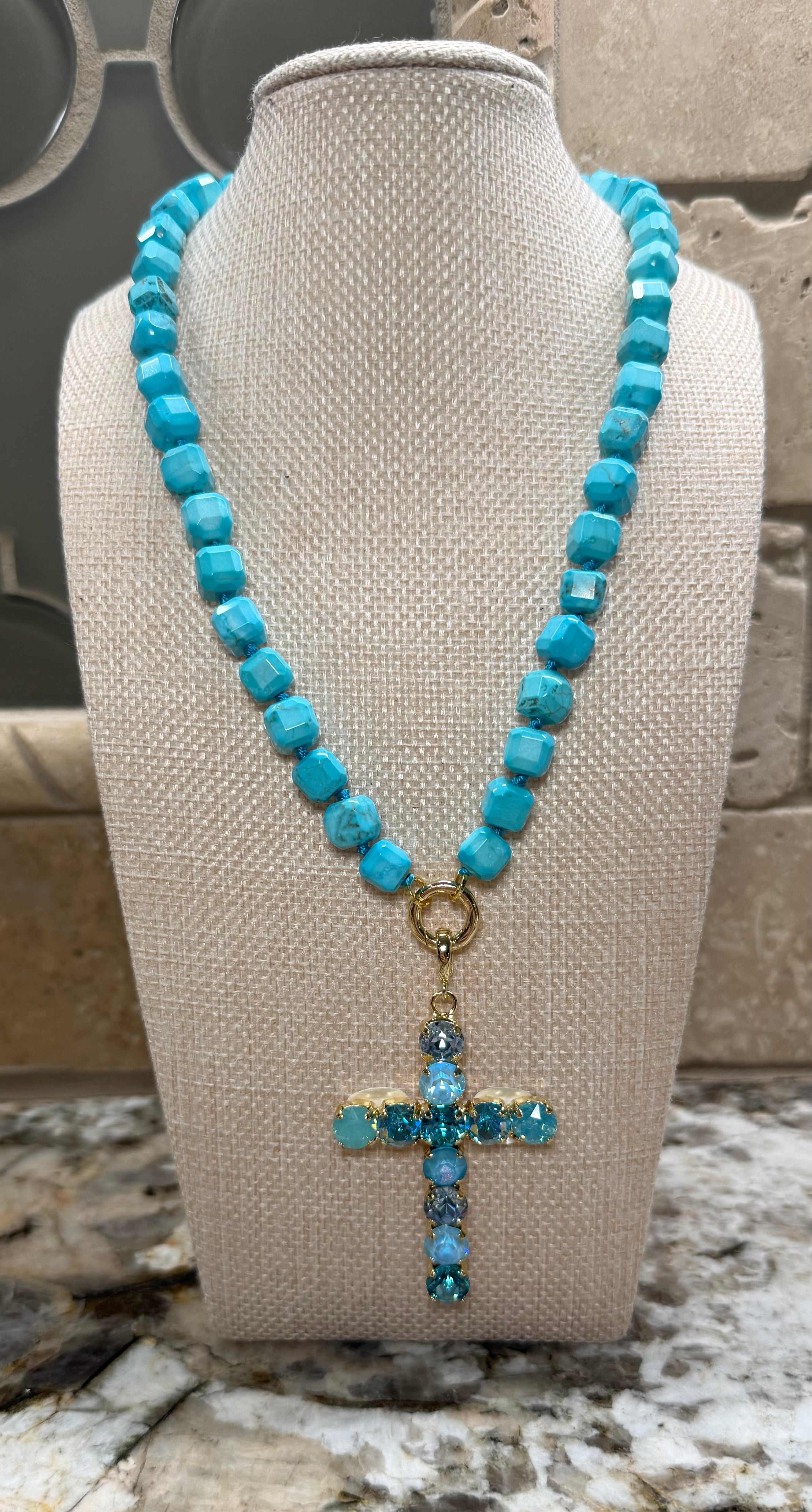Crystal Cross Charm - 7 COLOR WAYS