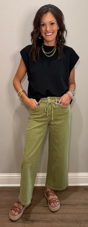 Black Scuba Cap Sleeve Basic Layering Top