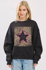 Leopard Star Sweatshirt