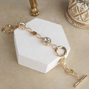 Statement Chain Bracelets with Crystals