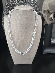 Satellite Paperclip Chain Necklace w/ Magnetic Closure - MULTIPLE COLORS