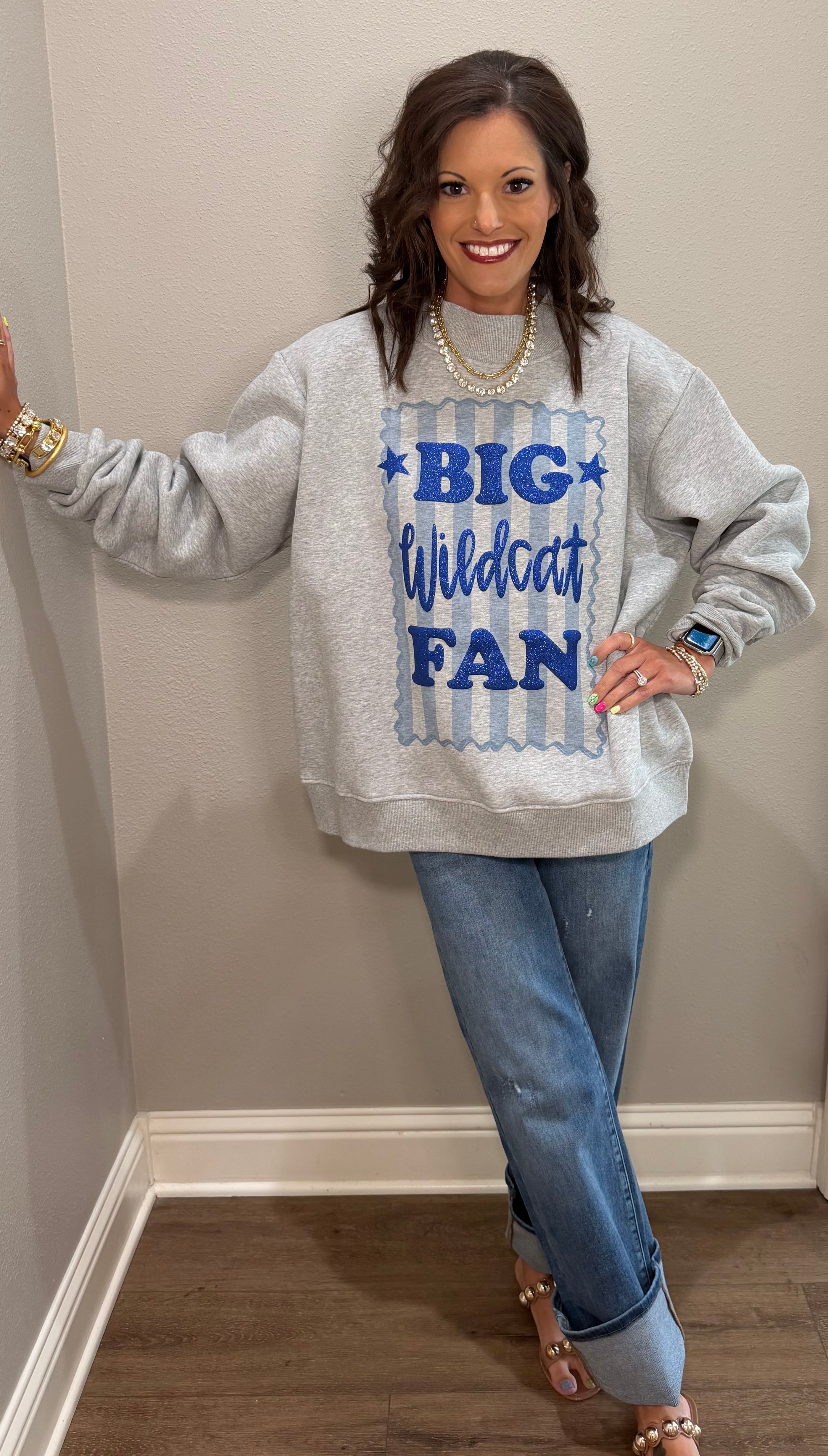 Big Fan Gameday Mock Neck Sweatshirt