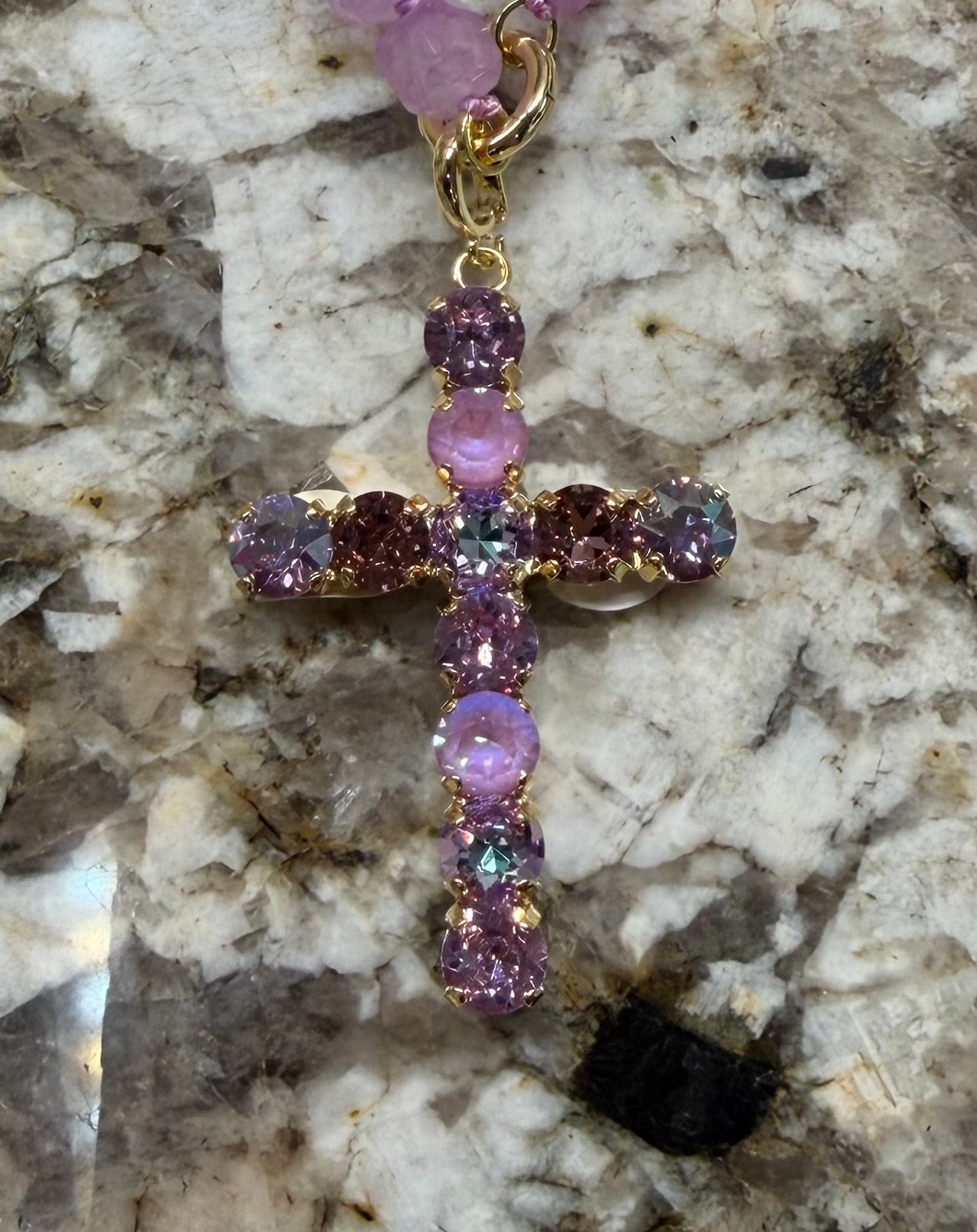 Crystal Cross Charm - 7 COLOR WAYS