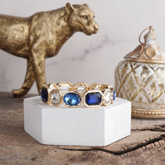 Statement Stretch Gemstone Bracelet - 6 COLOR WAYS