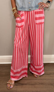 Pink Stripe Pants