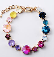 Multi Colored Bracelet in Gold
