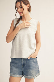 Smocked Edge Luxe Tank Tops - 3 COLORS!