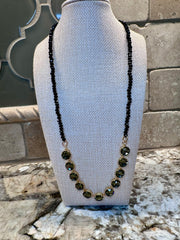 Crystal Necklaces w/ Beaded Accents - 7 Colors