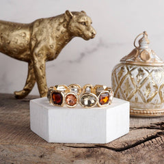 Statement Stretch Gemstone Bracelet - 6 COLOR WAYS