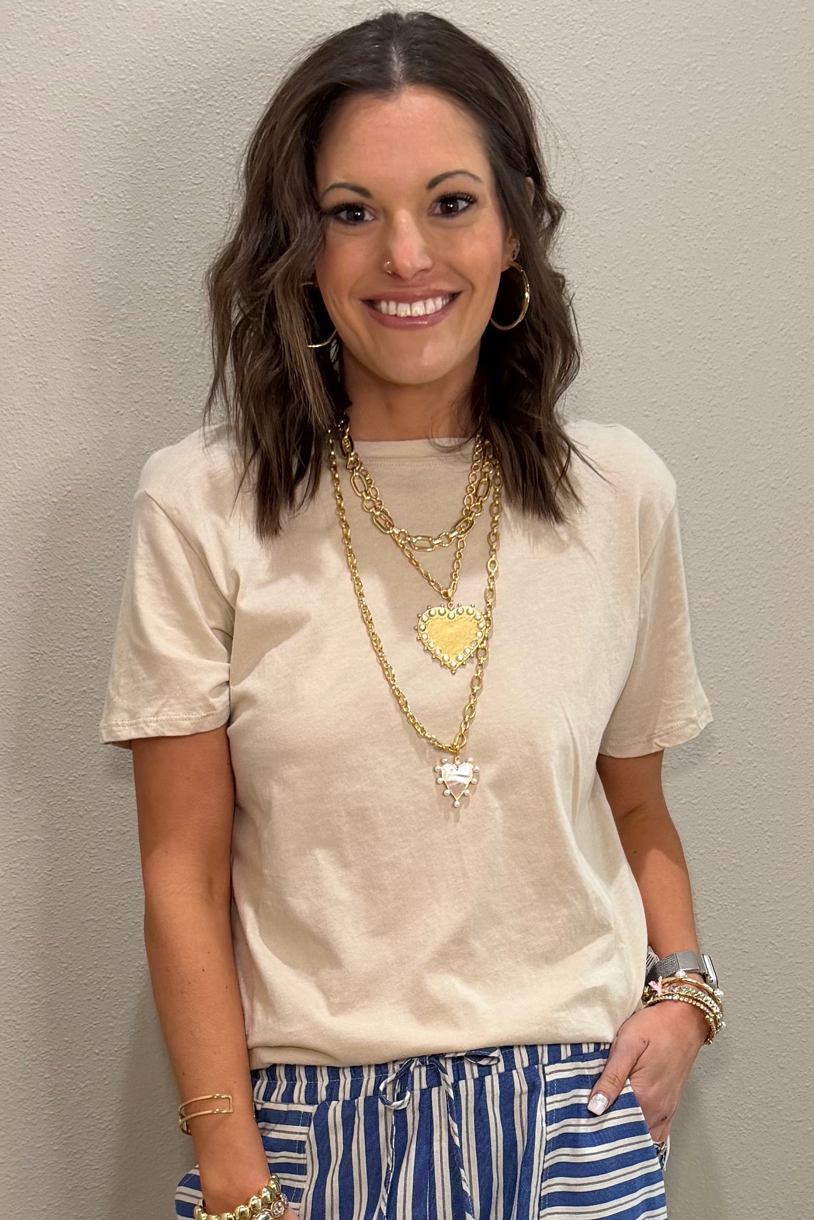 Basic Cotton Short Sleeve Boyfriend Tee - 9 COLORS