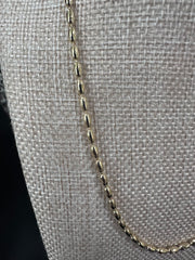 Gold Rice Beaded Necklace
