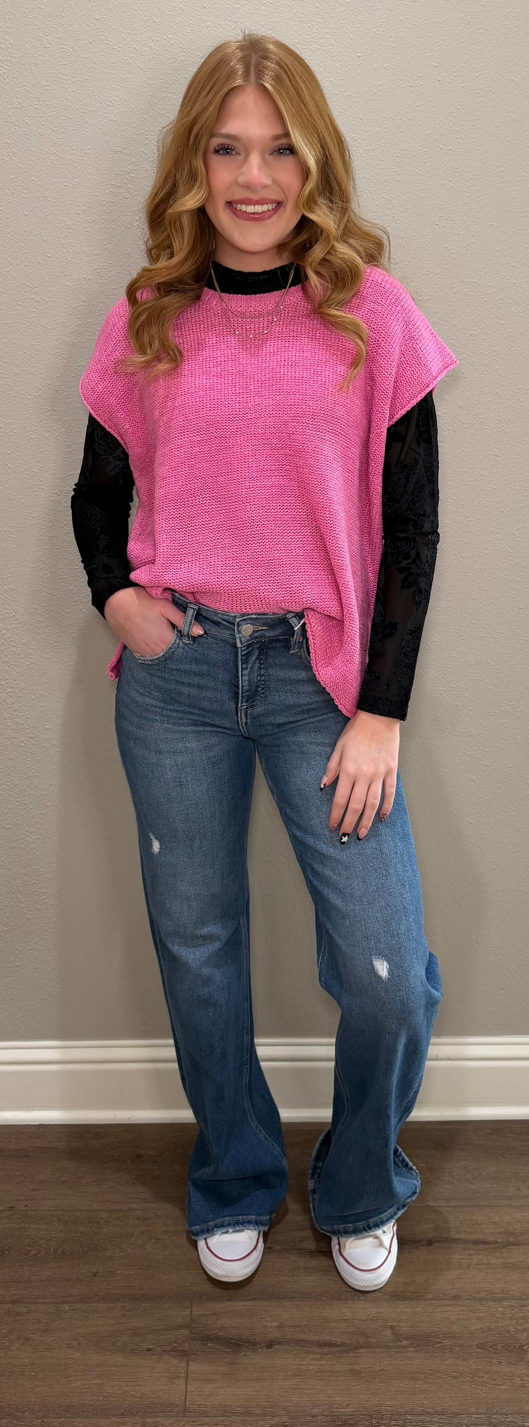 Oversized Knit Sweater Vest - 11 COLORS