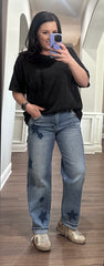 Risen Star Boyfriend Jeans w/ Cuff