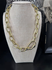 Chunky Paperclip Necklace w/ Barrel Screw Clasp - MULTIPLE COLORS