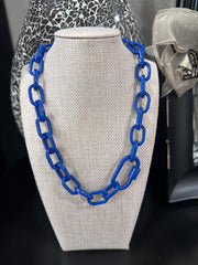 Chunky Paperclip Necklace w/ Barrel Screw Clasp - MULTIPLE COLORS