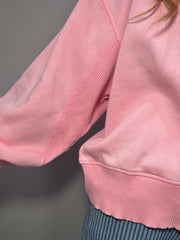 Pink Acid Washed Pullover