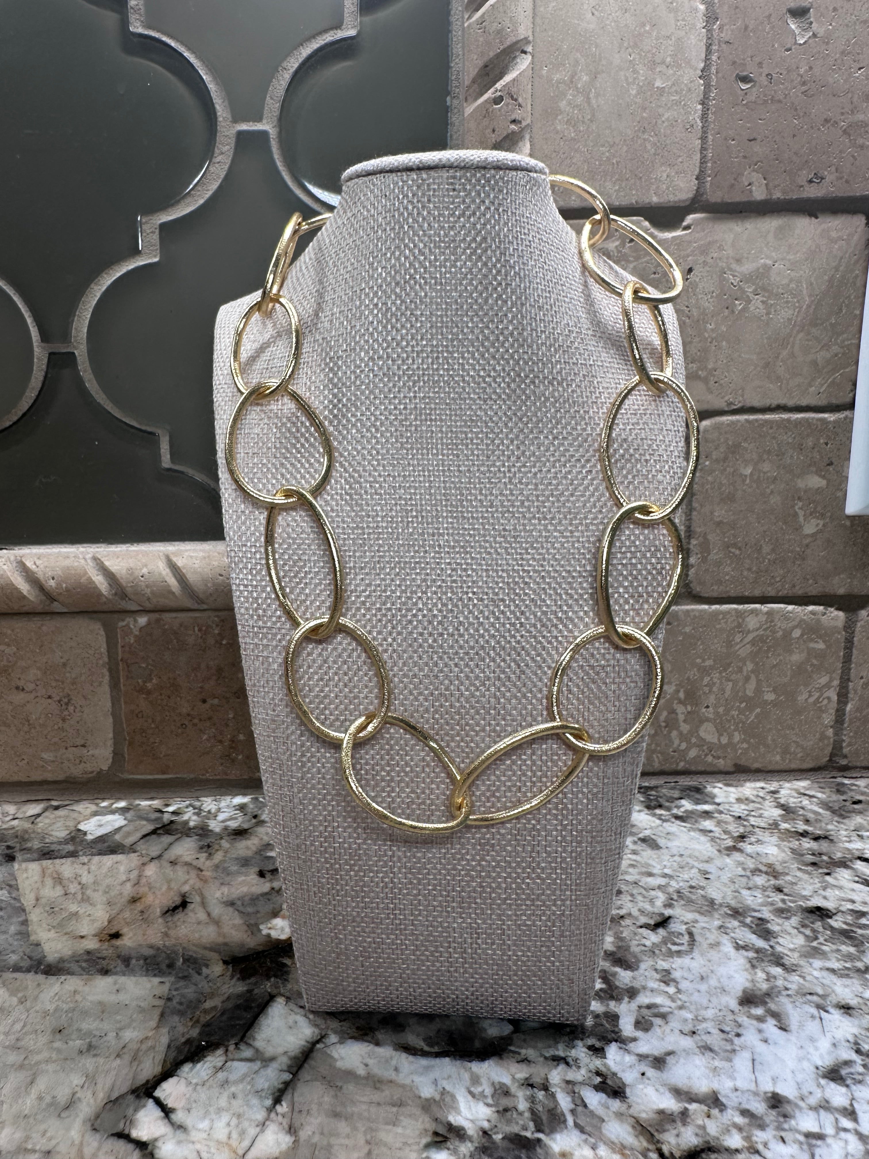Chunky Chain Link Gold Necklace