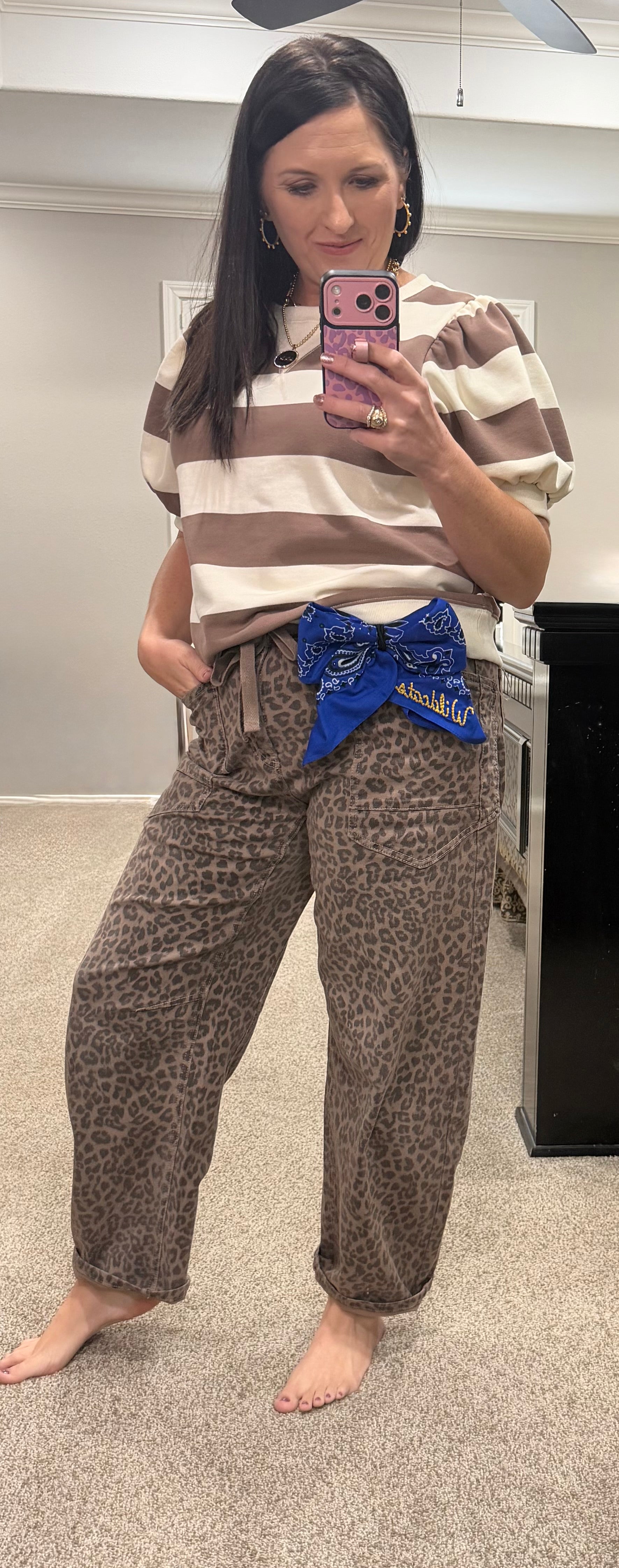 Wildcat Bandana Bow