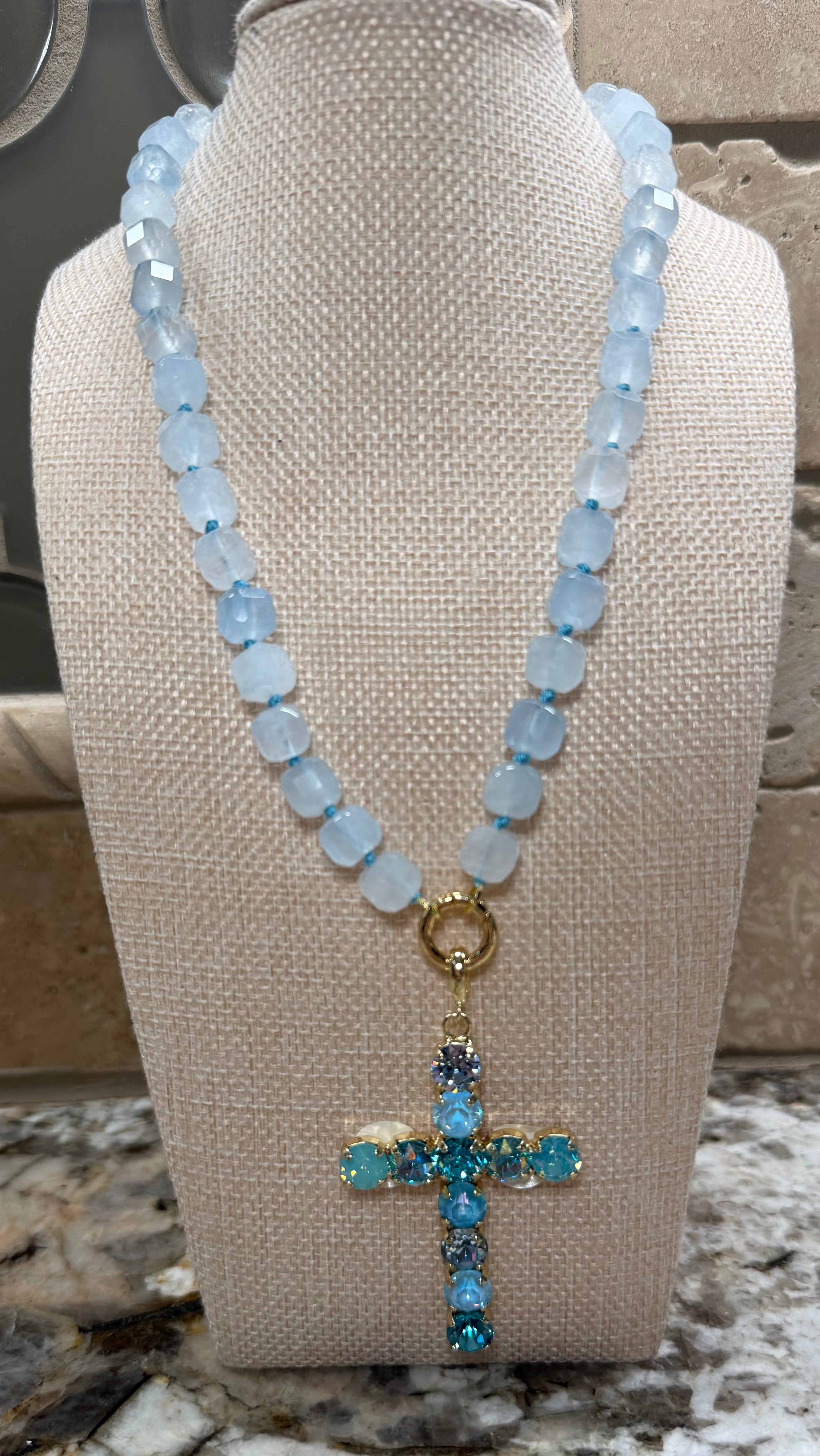 Cube Beaded Necklaces - 6 COLORS